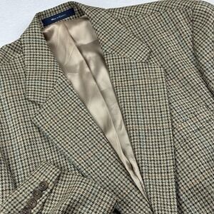 Ralph Ralph Lauren‎ Beige Multicolor Sport Blazer Jacket Men's Canada 44 R Silk